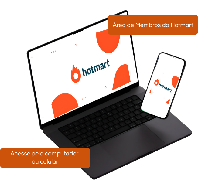 Área de Membros do Hotmart no celular ou computador